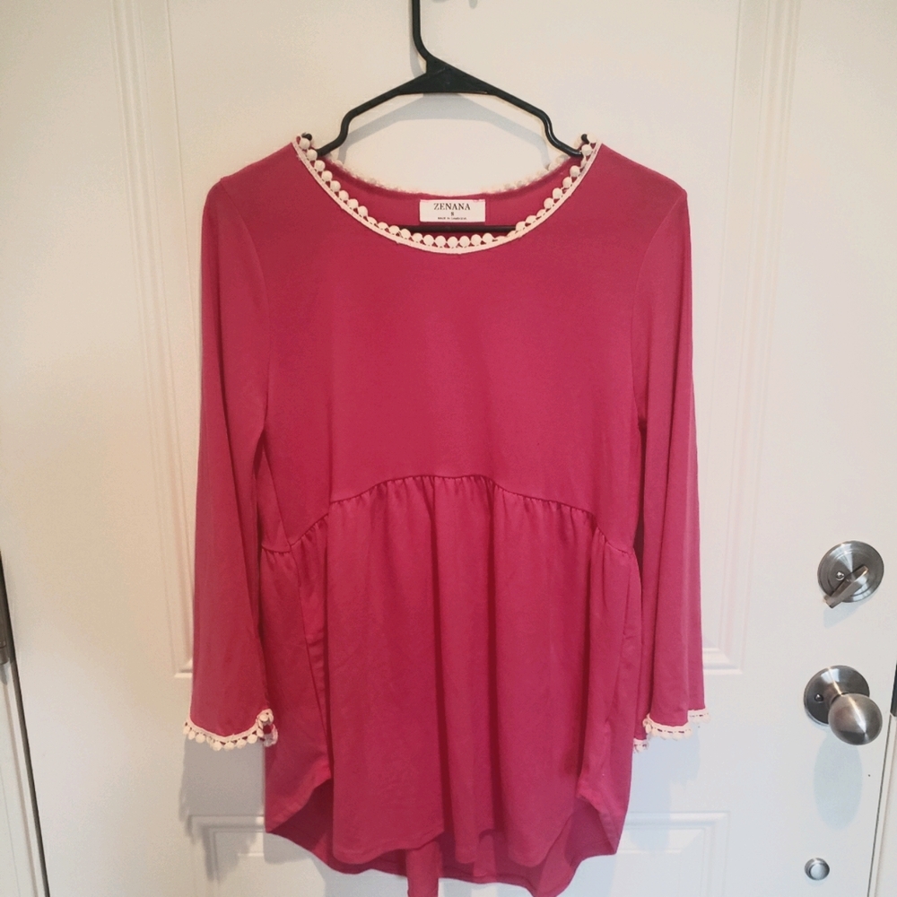 Pink babydoll shirt